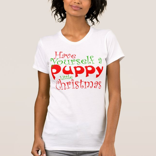 Camisa de Natal Puppy (Frente)