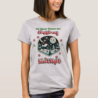 Camisa de Natal Silenciosa da mãe