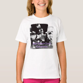 Camisa de Natal Ursos Meninos