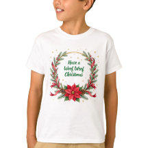 Camisa de Natal Woof Woof - Texto Personalizável