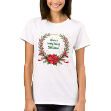 Camisa de Natal Woof Woof - Texto Personalizável