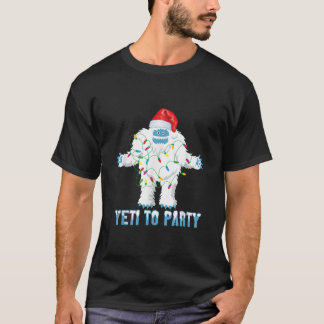 Camisa de Natal Yeti para a Festa Cute Yeti para 