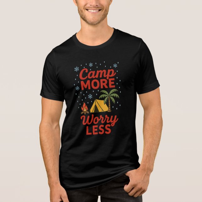 Camisa de natureza de caminhada de tenda de foguei (Frente)