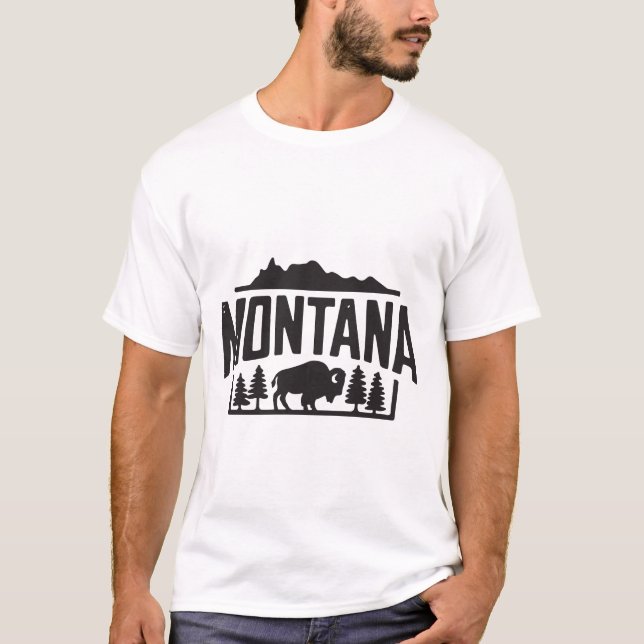 Camisa de natureza selvagem de Montana Bison (Frente)