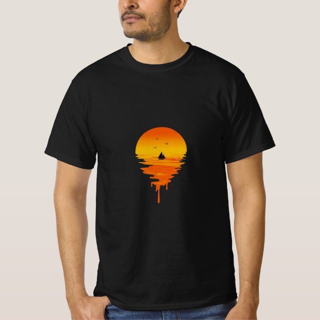 Camisa De Navegação Por Meio Do Sol - Víblias Do O (Frente)