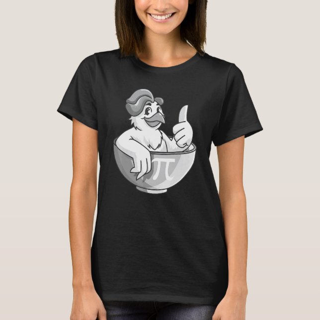 Camisa de Nerd Geômetra Amante de Frango Torta de  (Frente)