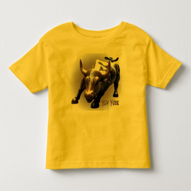 Camisa de Neve Nova Iorque, Shirt Bull Estátua Sou (Frente)