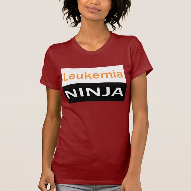 Camisa de Ninja da leucemia da cura (Frente)