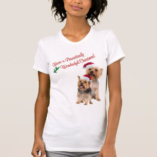 Camisa de noite do Natal de Terrier de seda