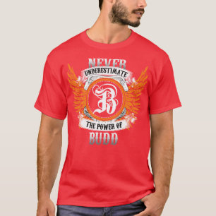 Camisa De Nome Budd Nunca Subestima O Poder De B
