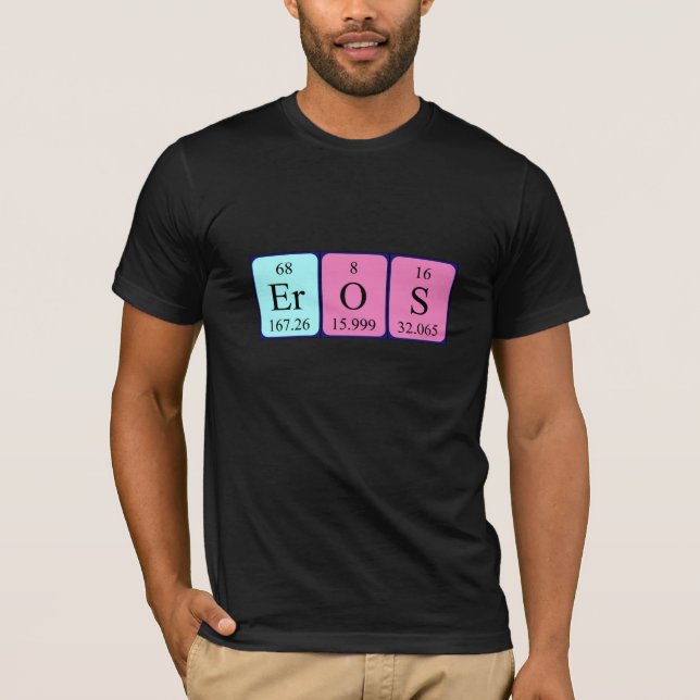 Camisa de nome de mesa periódica Eros (Frente)