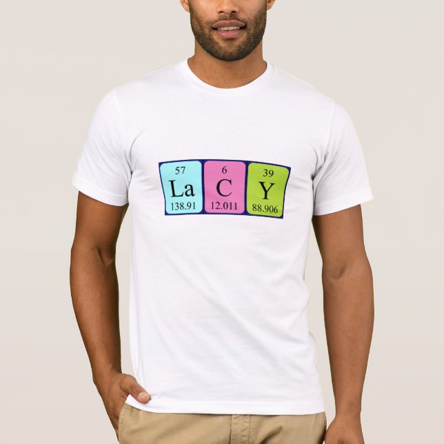 Camisa de nome de mesa periódica herdada (Frente)