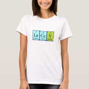 Camisa de nome de mesa periódica Lacey