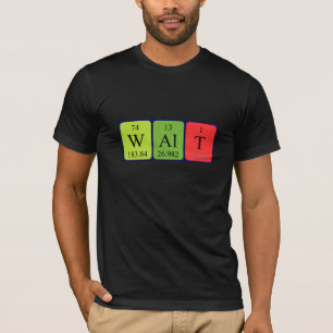 Camisa de nome de mesa periódica Walt