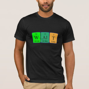 Camisa de nome de mesa periódica Walt