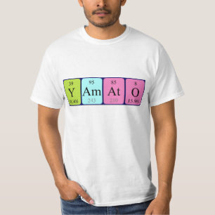 Camisa de nome de mesa periódica Yamato