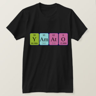 Camisa de nome de mesa periódica Yamato