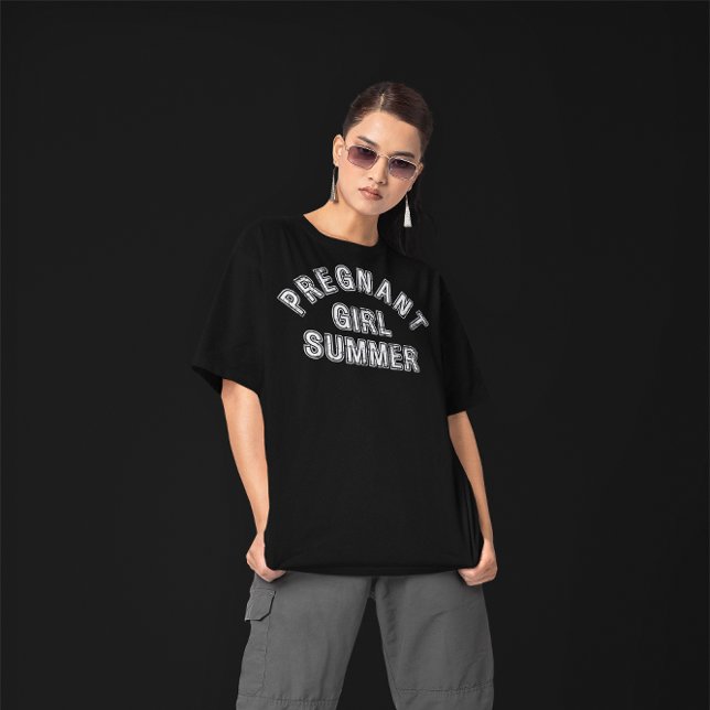 Camisa de notificação de GRAVIDEZ Menina Grávida V (Criador carregado)