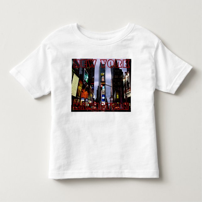 Camisa de Nova Iorque, Camisa Personalizada Baby N (Frente)