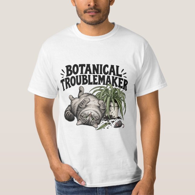 Camisa de Novidade Fofa – Encrenqueiro Botânico (Frente)