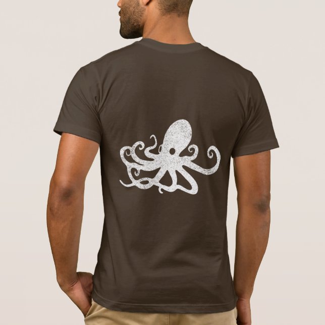Camisa De Octopus Do Bebê-Água (Verso)