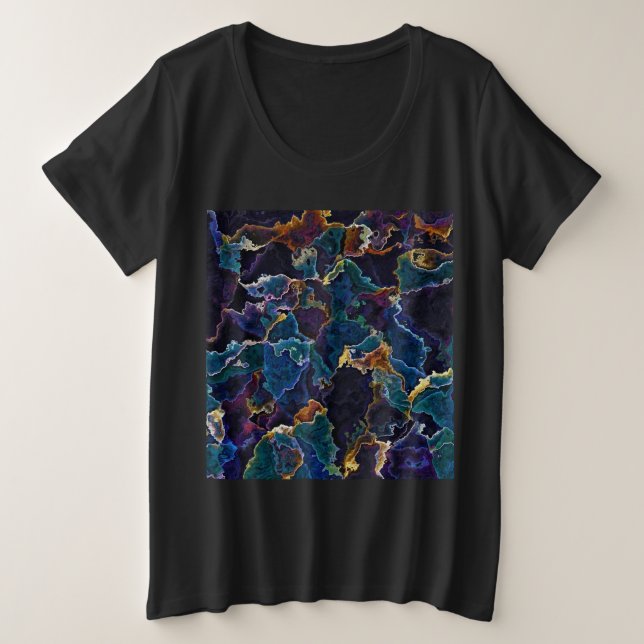 Camisa De Óleo Mais T Tamanho (Frente do Design)