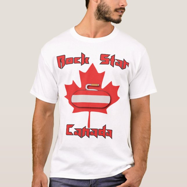 Camisa de ondulação de Canadá da estrela do rock (Frente)