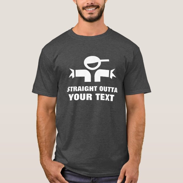 Camisa de OUTTA do HETERO personalizado | Adiciona (Frente)