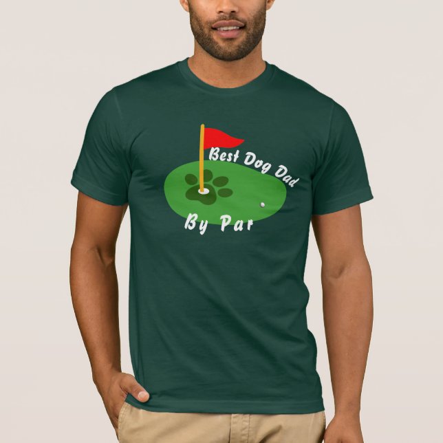 Camisa de Pai de Cachorro Amante de Golfe - Melhor (Frente)