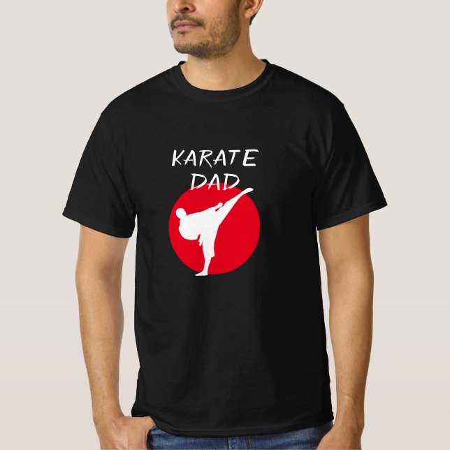 Camisa de Pai de Karate para pai do garoto de aniv (Frente)