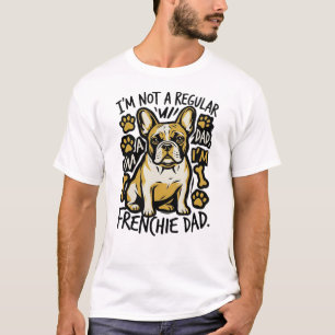 Camisa de Pai Frenchie Engraçado Amante de Cachorr