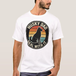 Camisa de Pai Husky - Aceite - Camisa engraçada pa