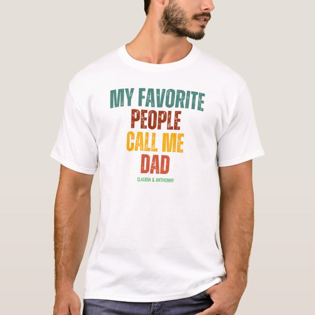 Camisa de Pai personalizada,Camisa de Dia de os pa (Frente)