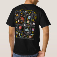 Camisa de pai personalizada com pista de corrida