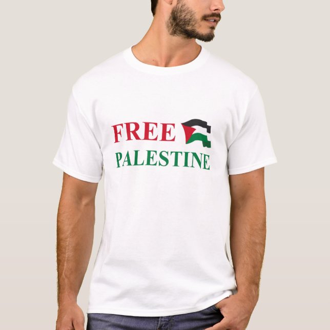 camisa de palestina livre nº 2 T-shirt (Frente)
