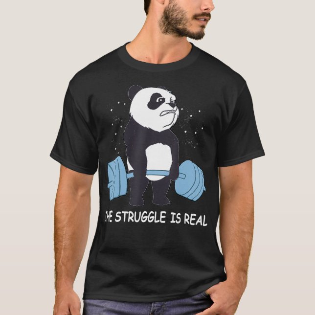 Camisa de Panda A Luta É O Carro-Traseiro (Frente)