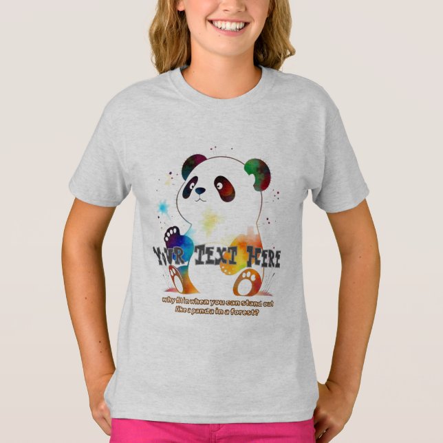Camisa de panda bonita (Frente)