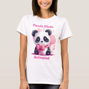 Camisa de Panda Engraçada para Mulheres - Modo Pan
