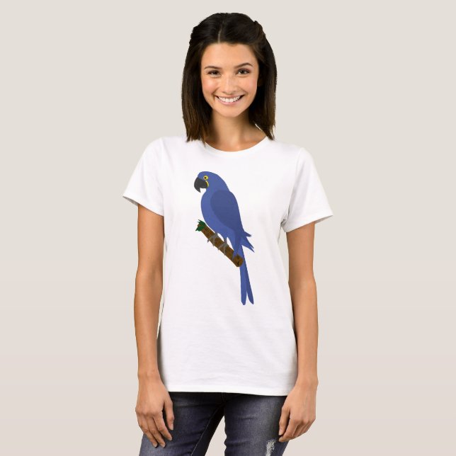 Camisa de papagaio azul (Frente Completa)