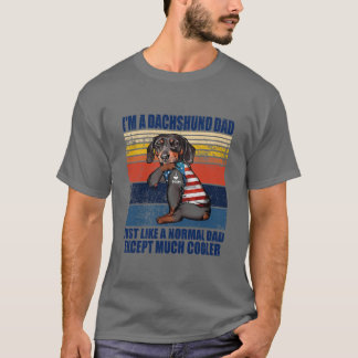 camisa de papai dachshund presente do dia dos pais