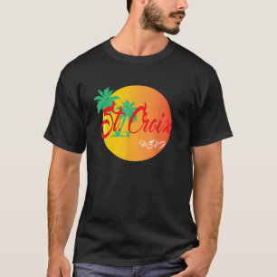 Camisa de Paraíso para Férias da rua Croix USVI