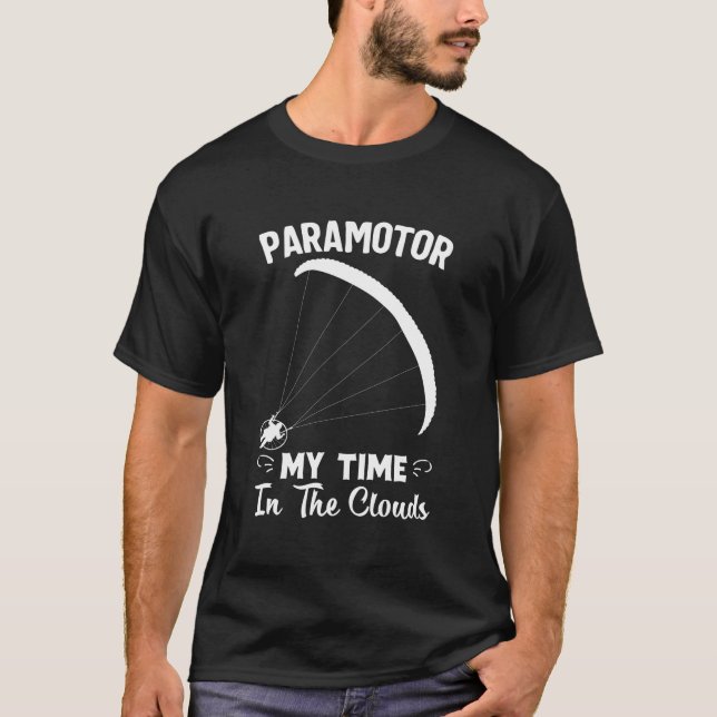 Camisa de Paramotoring: Arte engraçada Paramotor (Frente)
