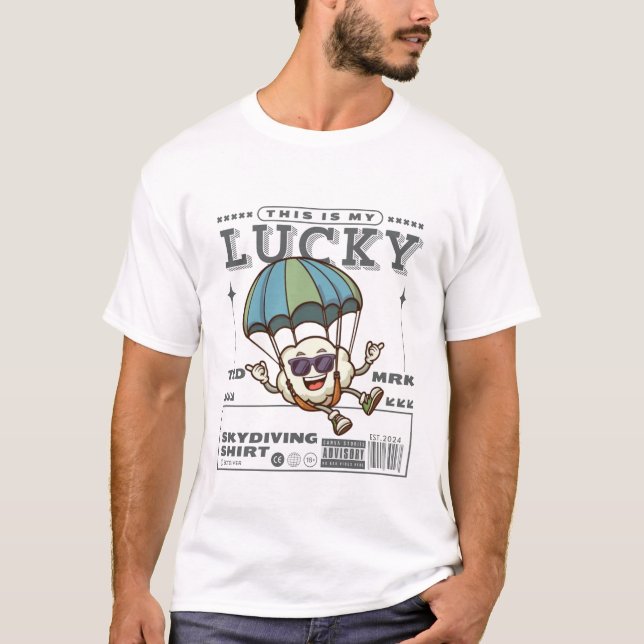 Camisa de paraquedismo sortuda (Frente)