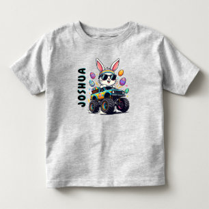 Camisa de Páscoa para crianças com Caminhão Monstr