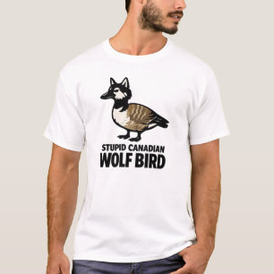 Camisa de Pássaro Lobo Canadense Idiota – Memória 