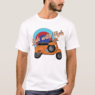 Camisa de Patinete italiana   Estilo de Vintage