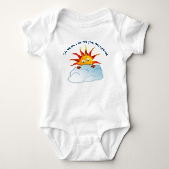Camisa de Pc Baby One, Traz o Sol, Divertido (Frente)