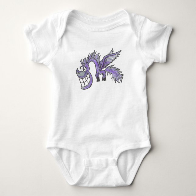 Camisa de Pegasus do lilac dos desenhos animados (Frente)