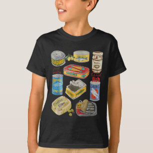 Camisa de Peixe Enlatado Sardinha Tomate Menina Ve