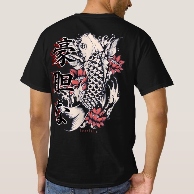 Camisa de Peixe Koi Japonês (Verso)